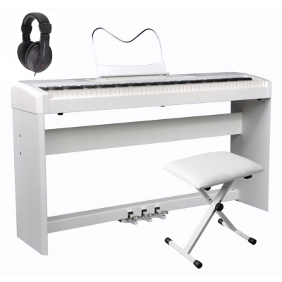 Ringway RP-35 białe - pianino cyfrowe + ławka